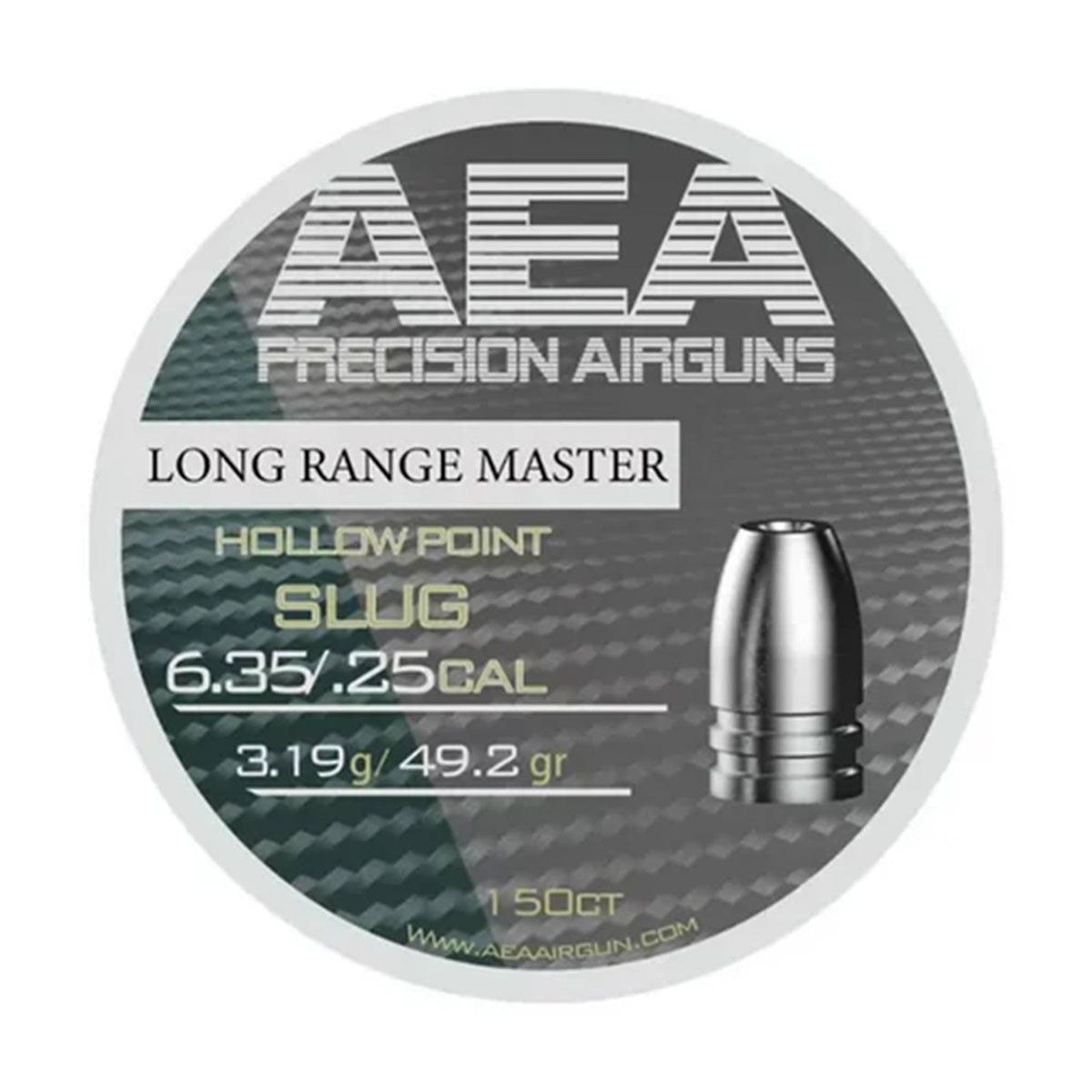 AEA Long Range Master Hollow Point Slugs 6.35mm / .25 Cal 49.2gr - 150ct