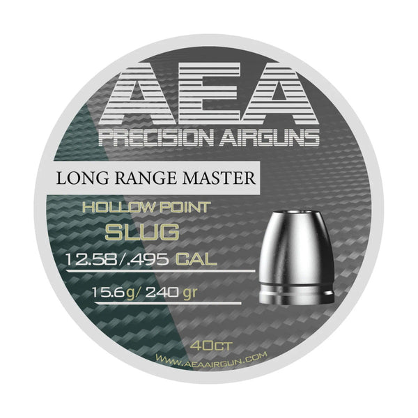 AEA Long Range Master Hollow Point Slugs 12.58mm / .50 Cal (.495) 240gr - 40ct