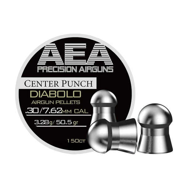 AEA Center Punch Diabolo Pellets 7.62mm / .30 Cal 50.5gr - 150ct