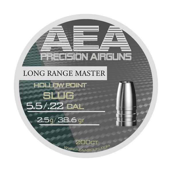 AEA Long Range Master Hollow Point Slugs 5.5mm / .22 Cal 38.6gr - 200ct