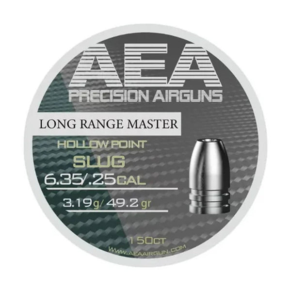 AEA Long Range Master Hollow Point Slugs 6.35mm / .25 Cal 49.2gr - 150ct